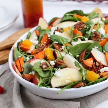 Harvest Salad With Cinnamon Cranberry Vinaigrette