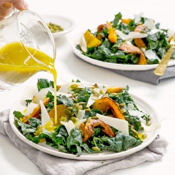 Roasted Five Spice Butternut Squash and Kale Salad