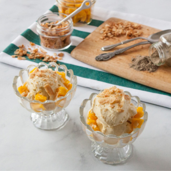 Coconut Mango Ice Cream with Cardamom