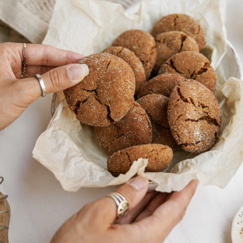 Ginger Snap Crinkle Cookies