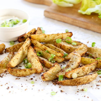 Onion Chive Potato Wedges