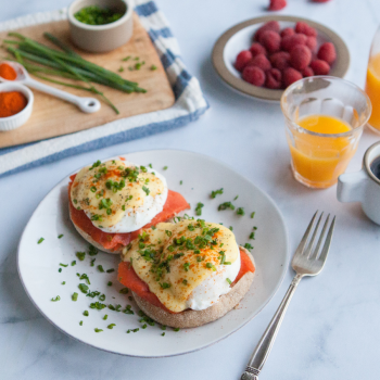 Smoked Salmon Eggs Benedict with Hollandaise Sauce