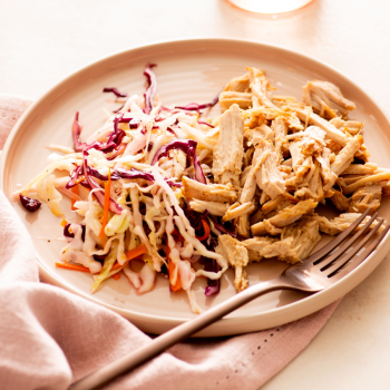 Slow Cooker Sweet and Spicy Pulled Pork with Fresh Slaw