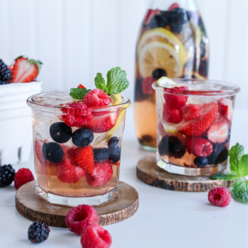 Raspberry Ginger White Sangria