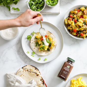 Black Bean Breakfast Tacos with Ancho Chili