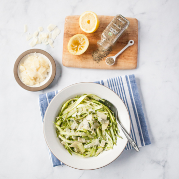 Shaved Asparagus Salad with Lemon Pepper