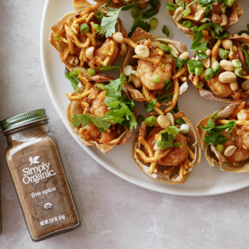 Szechuan-Inspired Shrimp Wonton Cups with Five Spice