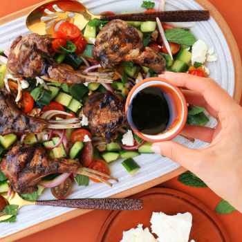 Cumin Dusted Lamb Chops with Turkish Salad