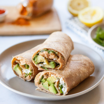 Smoky Avocado and White Bean Wrap