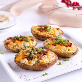 Thrice-Spiced Twice-Baked Potatoes