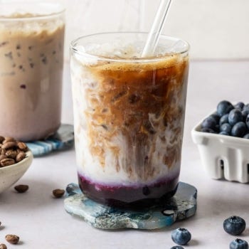 Blueberry Iced Latte 