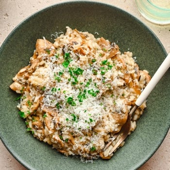 French Onion and Mushroom Risotto 