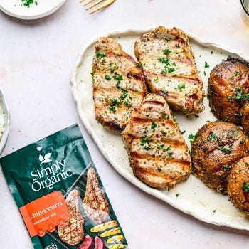 Grilled Porkchops with Chimichurri