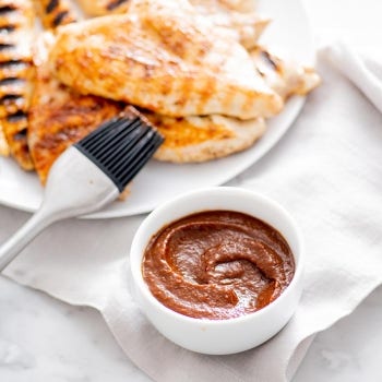 Naturally Sweetened Homemade BBQ Sauce with Ancho Chili