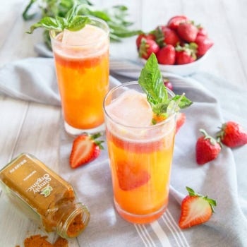 Ombre Strawberry Turmeric Lemonade