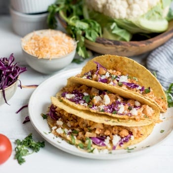 Sautéed Cauliflower Mild Tacos