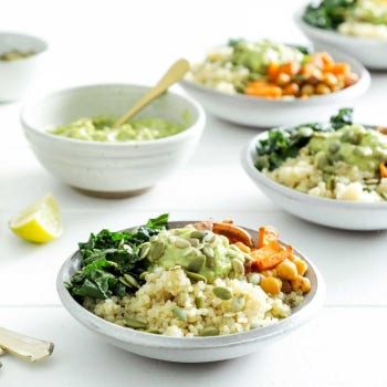 Vegan Buddha Bowl with Guacamole