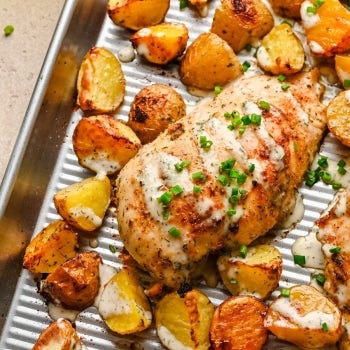 Zesty Ranch Sheet Pan Chicken and Potatoes