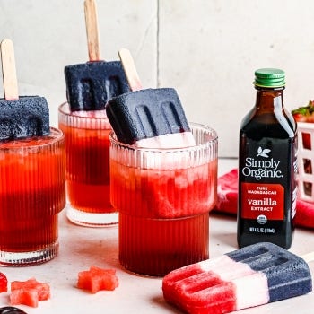 Red, White and Blue Popsicles