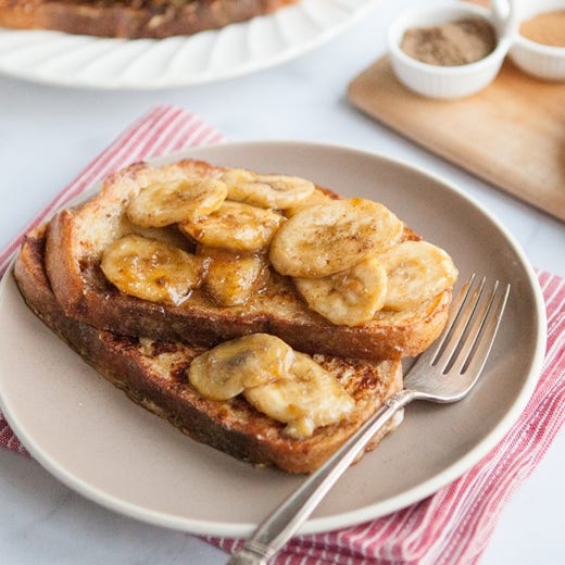 Cardamom French Toast with Caramelized Bananas