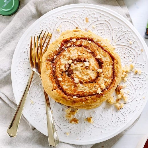 Cinnamon Roll Pancakes Cinnamon Roll Pancakes