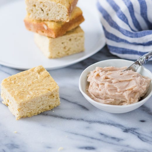 Vanilla Cornbread with Cinnamon Honey Butter