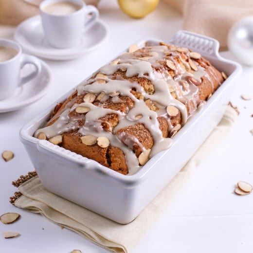 Almond Glazed Snickerdoodle Bread