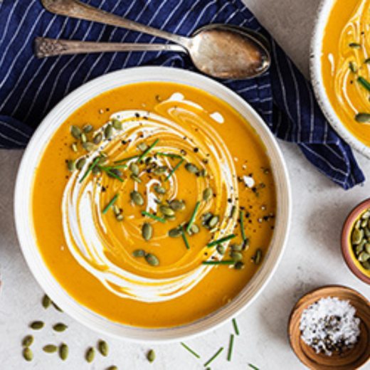 Cinnamon, Vanilla and Apple Butternut Squash Soup