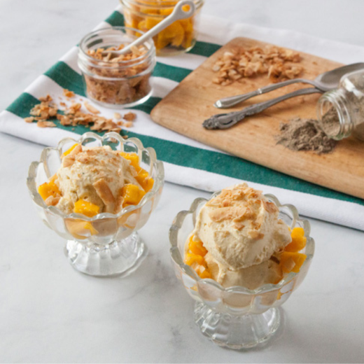 Coconut Mango Ice Cream with Cardamom Coconut Mango Ice Cream with Cardamom