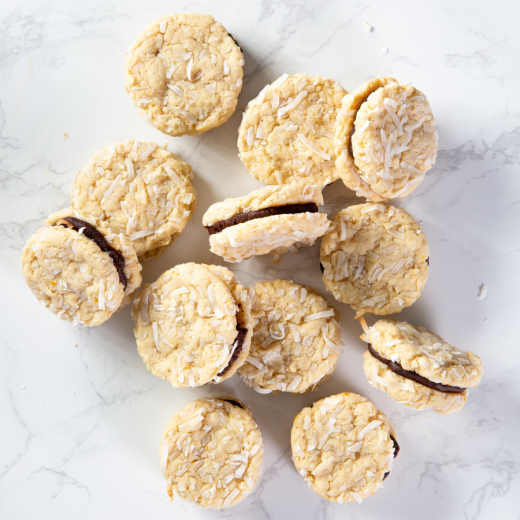 Coconut Mocha Sandwich Cookies Coconut Mocha Sandwich Cookies