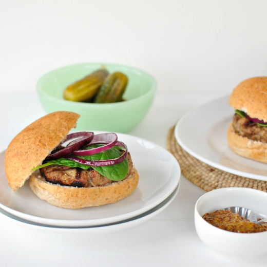 Savory Grilled Turkey Burgers with Parsley and Thyme