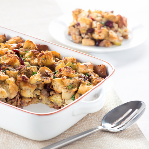 Apple Cranberry Stuffing with Cinnamon