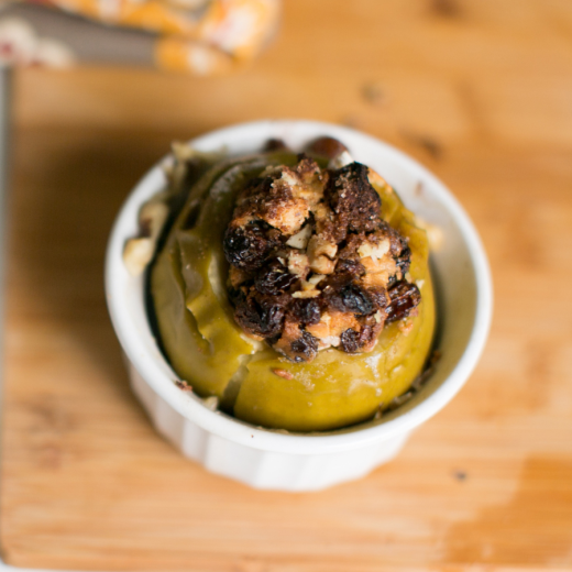 Baked Apple with Cinnamon Goat Cheese Baked Apple with Cinnamon Goat Cheese