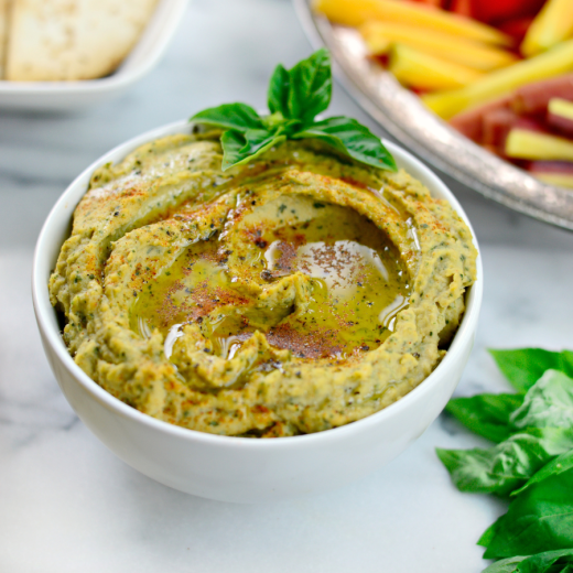Lemon Basil Hummus Lemon Basil Hummus