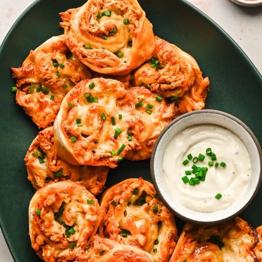 Buffalo Chicken Pinwheels 