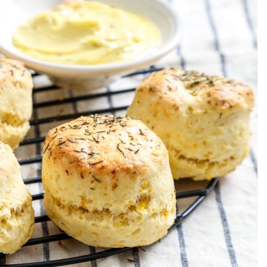 Delicata Squash and Thyme Biscuits