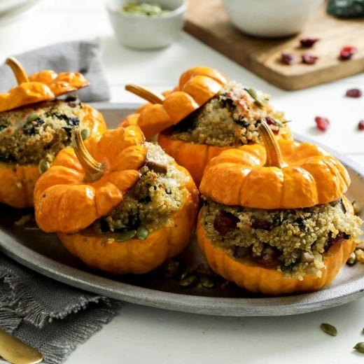 Savory Stuffed Mini Pumpkins Savory Stuffed Mini Pumpkins