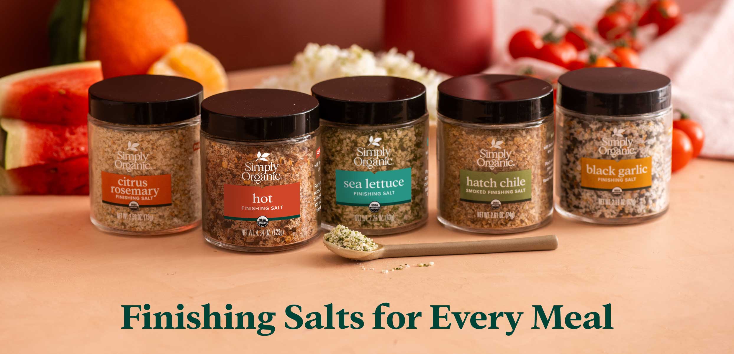 family group image of all finishing salts