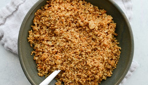 Photo of bowl of spiced quinoa